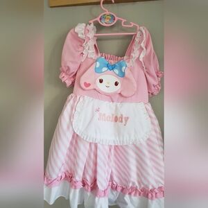 Pink Melody Dress with Blue Bow